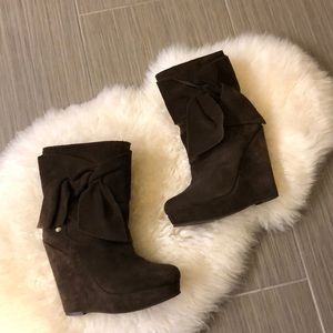 Wedge booties